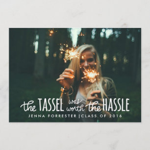 Afstuderen foto Tassel was het Hassle-script waard Kaart