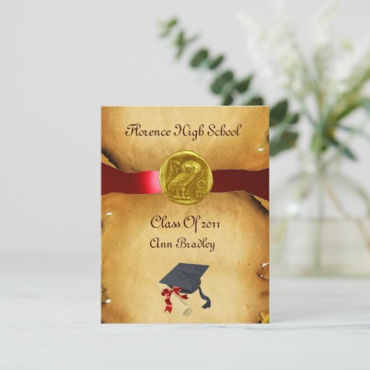 AFSTUDEREN FOTO TEMPLATE GOLD OWL KAART (Staand voorkant)