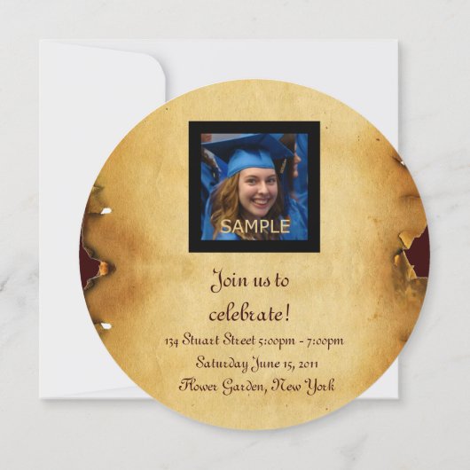 AFSTUDEREN FOTO TEMPLATE GOLD OWL KAART (Achterkant)