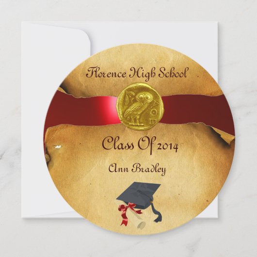 AFSTUDEREN FOTO TEMPLATE GOLD OWL KAART (Voorkant)