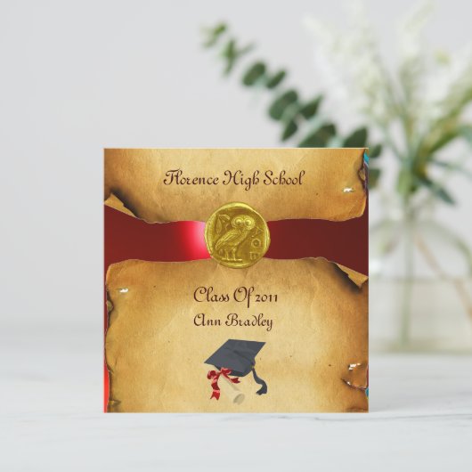 AFSTUDEREN FOTO TEMPLATE GOLD OWL KAART (Staand voorkant)