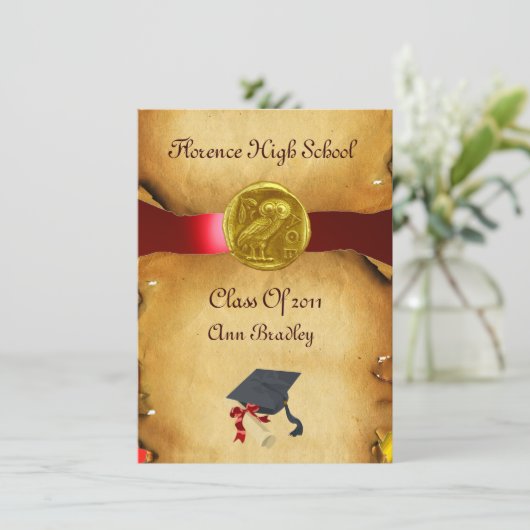 AFSTUDEREN FOTO TEMPLATE GOLD OWL KAART (Staand voorkant)