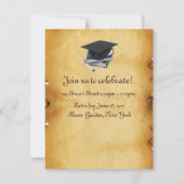 AFSTUDEREN FOTO TEMPLATE PARCHMENT Red Wax Seal Kaart (Achterkant)