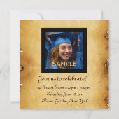 AFSTUDEREN FOTO TEMPLATE PARCHMENT Red Wax Seal Kaart (Achterkant)