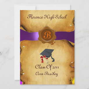 AFSTUDEREN FOTO TEMPLATE PARCHMENT Wax Seal Kaart