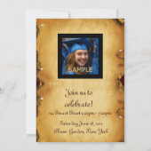 AFSTUDEREN FOTO TEMPLATE PARCHMENT Wax Seal Kaart (Achterkant)