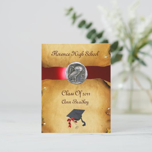 AFSTUDEREN FOTO TEMPLATE SILVER OWL KAART (Staand voorkant)