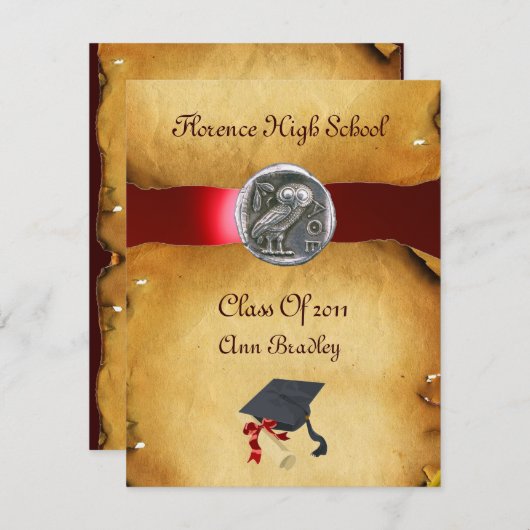 AFSTUDEREN FOTO TEMPLATE SILVER OWL KAART (Voorkant / Achterkant)