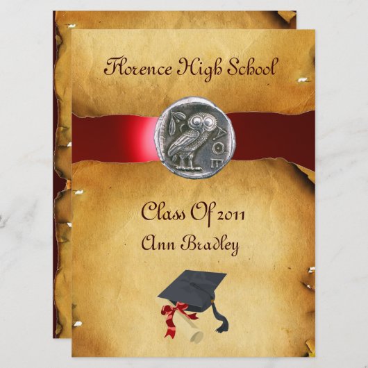 AFSTUDEREN FOTO TEMPLATE SILVER OWL KAART (Voorkant / Achterkant)