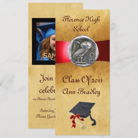 AFSTUDEREN FOTO TEMPLATE SILVER OWL KAART (Voorkant / Achterkant)