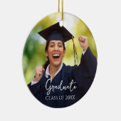 Afstuderen Foto Trots Afstuderen Gift Keramisch Ornament (Rechts)