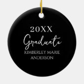 Afstuderen Foto Trots Afstuderen Gift Keramisch Ornament (Achterkant)