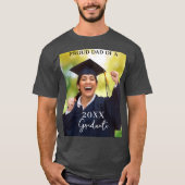 Afstuderen Foto Trots Papa T-shirt (Voorkant)