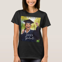 Afstuderen Foto Trotse moeder T-shirt