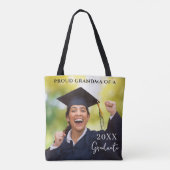 Afstuderen foto trotse oma tote bag (Achterkant)