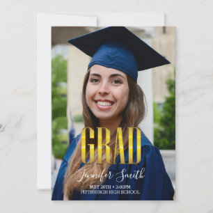 Afstuderen foto Uitnodiging