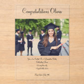 AFSTUDEREN FOTO UITNODIGING KAART (Voorkant)