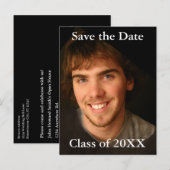 Afstuderen Foto Uitnodiging-Veranderen naar het hu Aankondigingskaart (Voorkant / Achterkant)