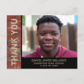 Afstuderen Foto Urban Red Brick Hartelijk dank Briefkaart (Voorkant)