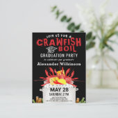 Afstuderen Foto van Crawfish Boil Party Briefkaart (Staand voorkant)