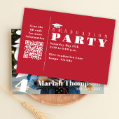 Afstuderen foto van de rode kardinale klasse van 2 kaart