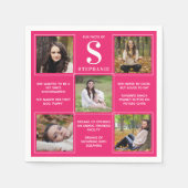 Afstuderen foto van Fun Fact Pink Afstuderen Colla Servet (Voorkant)