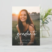  Afstuderen foto van High School Aankondiging (Staand voorkant)