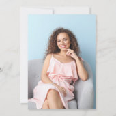 Afstuderen Foto van Love and Bedankt Script Hartel Kaart (Achterkant)