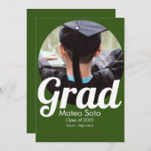 Afstuderen Foto Vet Alle kleuren Kaart (Voorkant / Achterkant)