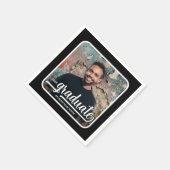 Afstuderen Foto Vet Script Graduation Party Servet (Hoek)