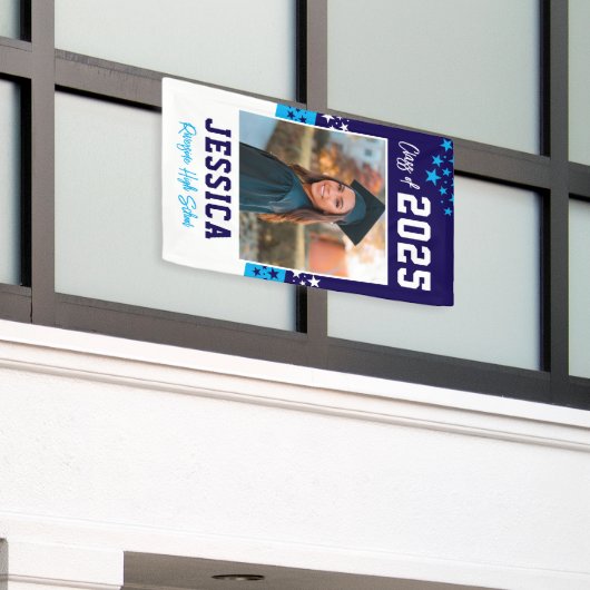 Afstuderen Foto Vinyl Banner Decoratie (Buitenkant Gebouw)