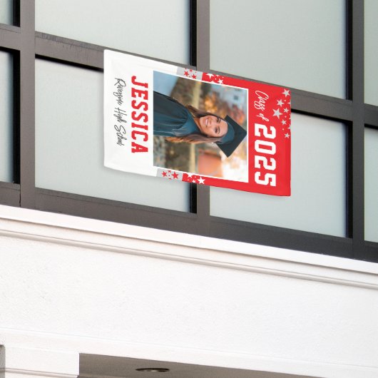 Afstuderen Foto Vinyl Banner Decoratie (Buitenkant Gebouw)