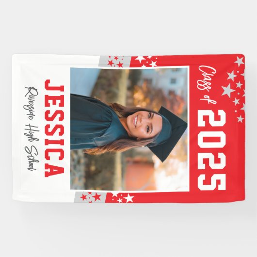 Afstuderen Foto Vinyl Banner Decoratie (Horizontaal)