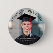 Afstuderen foto Vriend van het Afstudeerder Ronde Button 5,7 Cm (Voorkant)