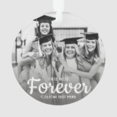 Afstuderen Foto-vrienden voor geheugenpenningen Ornament (achterkant)
