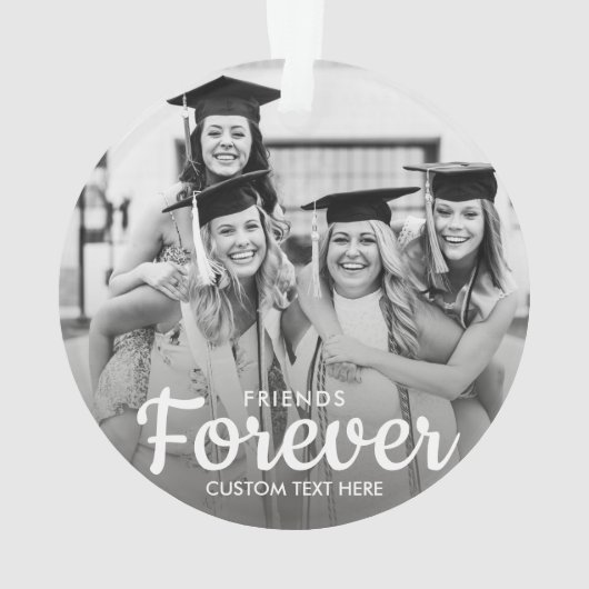 Afstuderen Foto-vrienden voor geheugenpenningen Ornament (achterkant)