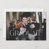 Afstuderen foto waterverf botanische florale moder aankondiging (Voorkant)