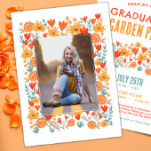 Afstuderen foto weggaan tuinfeest kaart
