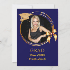 Afstuderen, foto, zee, goud, lijst, afstudeerder p kaart