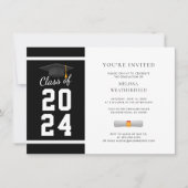 Afstuderen foto zwart wit Afstuderen feest Kaart (Voorkant)