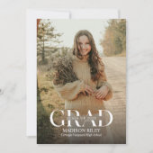 Afstuderen Fotoaankondiging en uitnodiging (Voorkant)