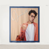 Afstuderen fotoachtergrond wandkleed (Voorkant)