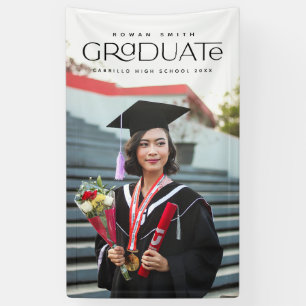 Afstuderen fotobanner spandoek