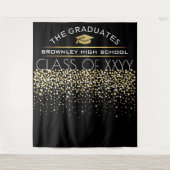 Afstuderen Fotocabine achtergrond Wandkleed (Voorkant)