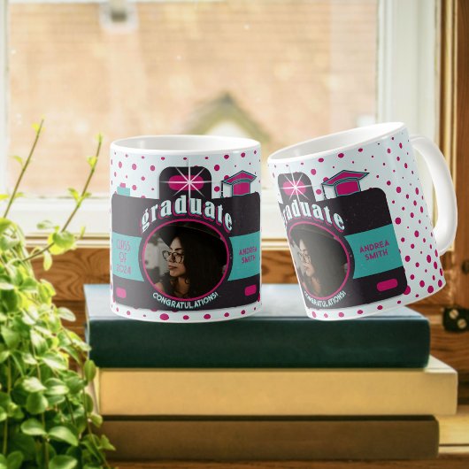 Afstuderen Fotocamera  Art Trendy Schattige Koffiemok