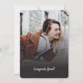 Afstuderen Fotocollage Afstuderen 2025 Party Kaart (Achterkant)