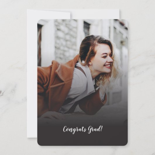 Afstuderen Fotocollage Afstuderen 2025 Party Kaart (Achterkant)