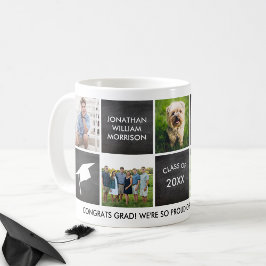 Afstuderen Fotocollage Cadeauklasse 20XX Aangepast Koffiemok