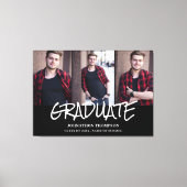 Afstuderen fotocollage canvas afdruk (Voorkant)