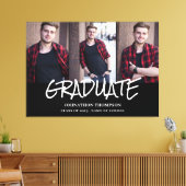 Afstuderen fotocollage canvas afdruk (Insitu (Woonkamer))